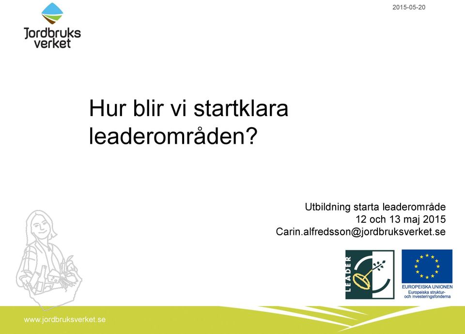 Utbildning starta leaderområde