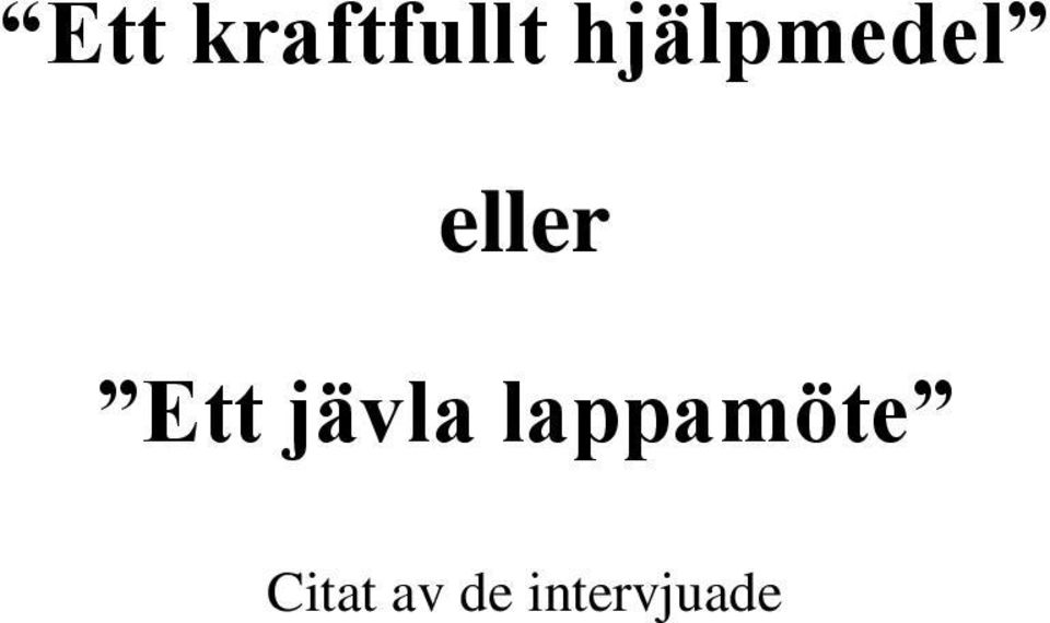 Ett jävla