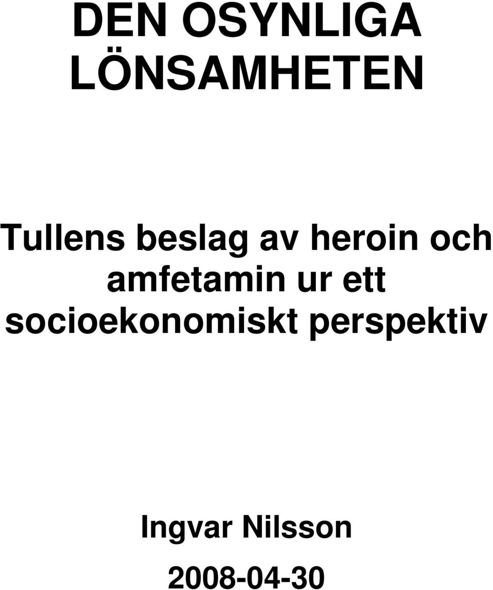 och amfetamin ur ett