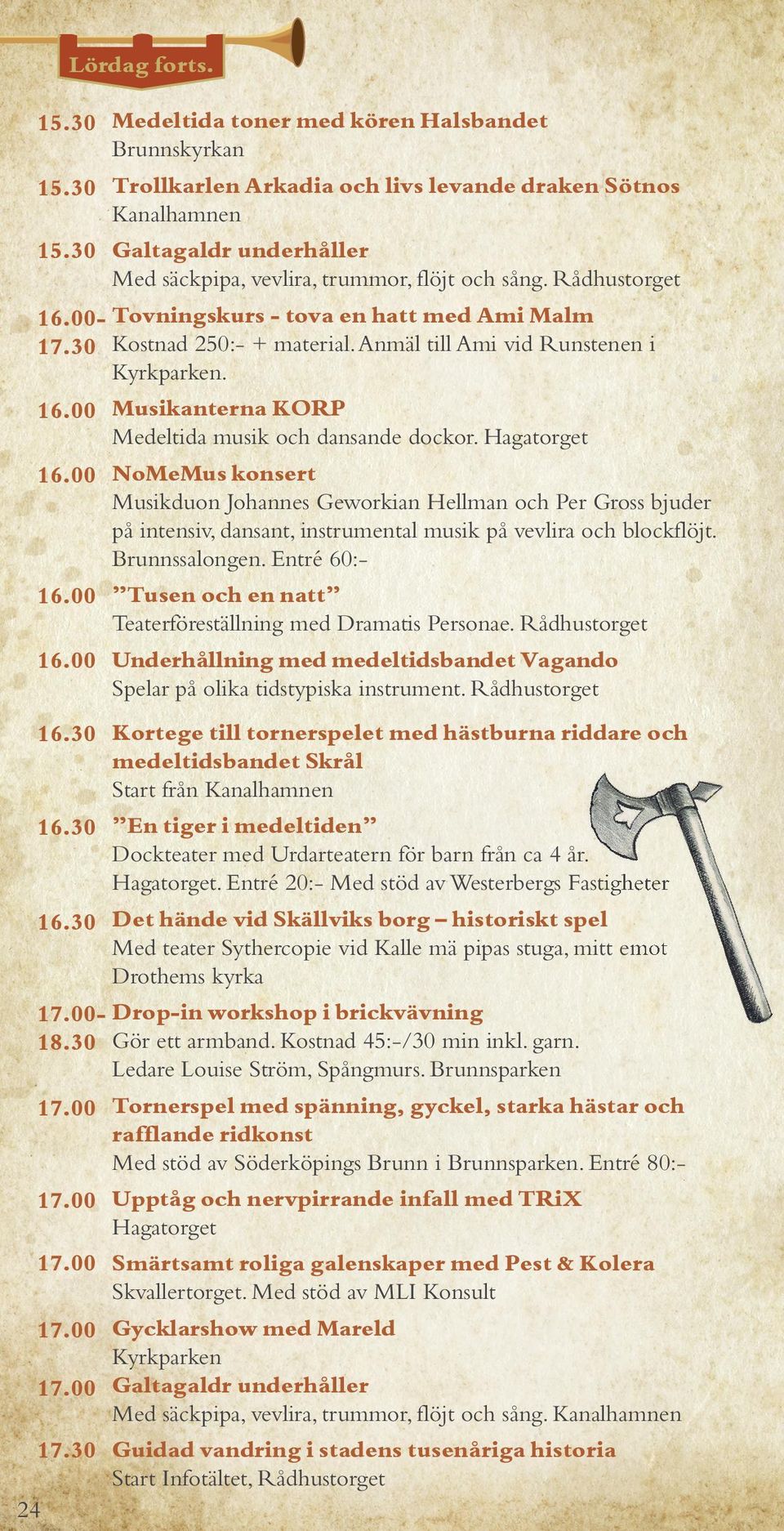 Musikanterna KORP Medeltida musik och dansande dockor.