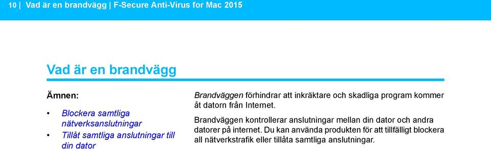 skadliga program kommer åt datorn från Internet.