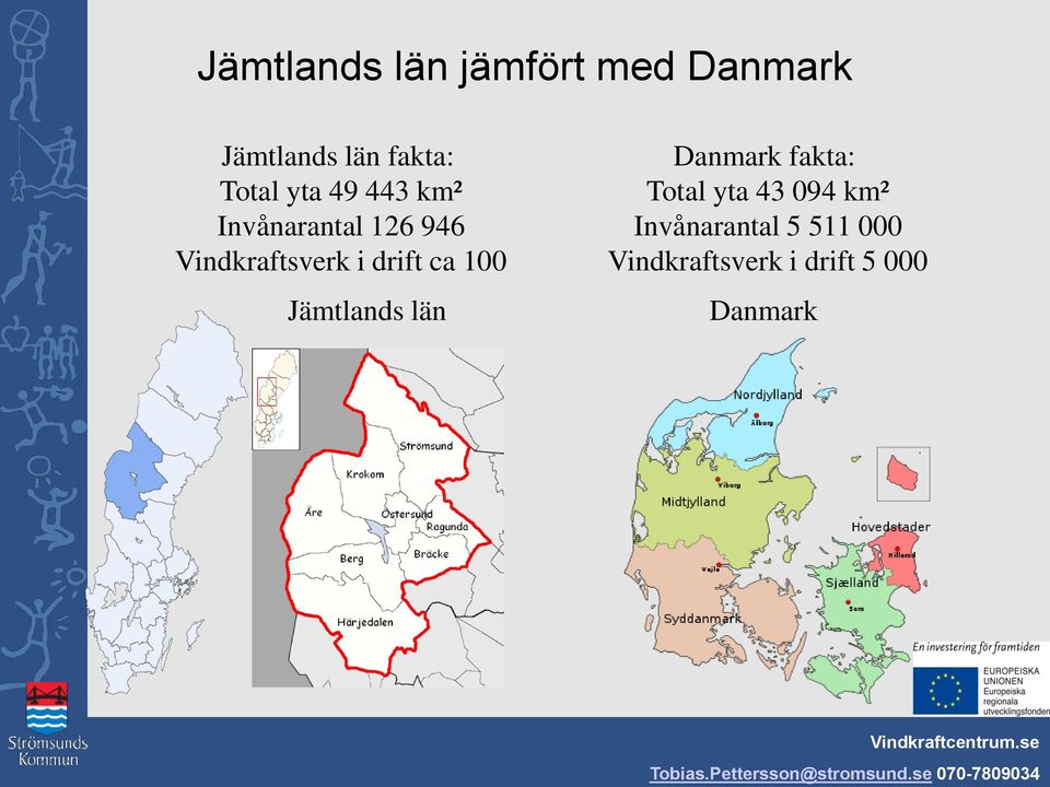 drift ca 100 Jämtlands län Danmark fakta: Total yta 43 094