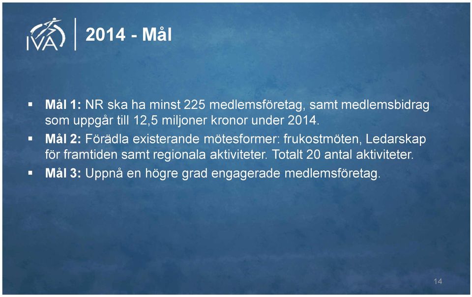 Mål 2: Förädla existerande mötesformer: frukostmöten, Ledarskap för framtiden