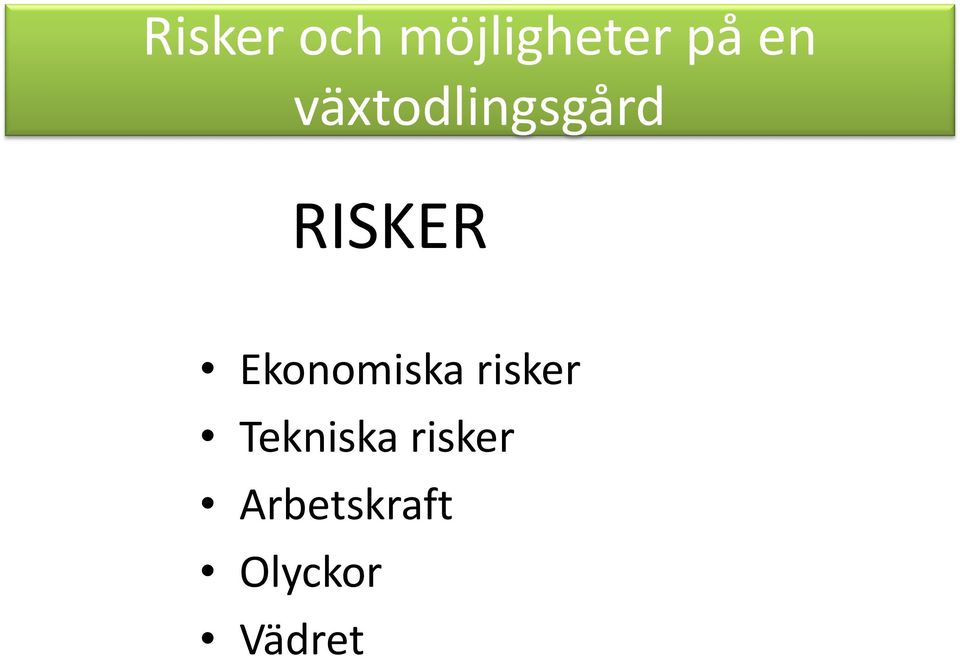 risker Tekniska