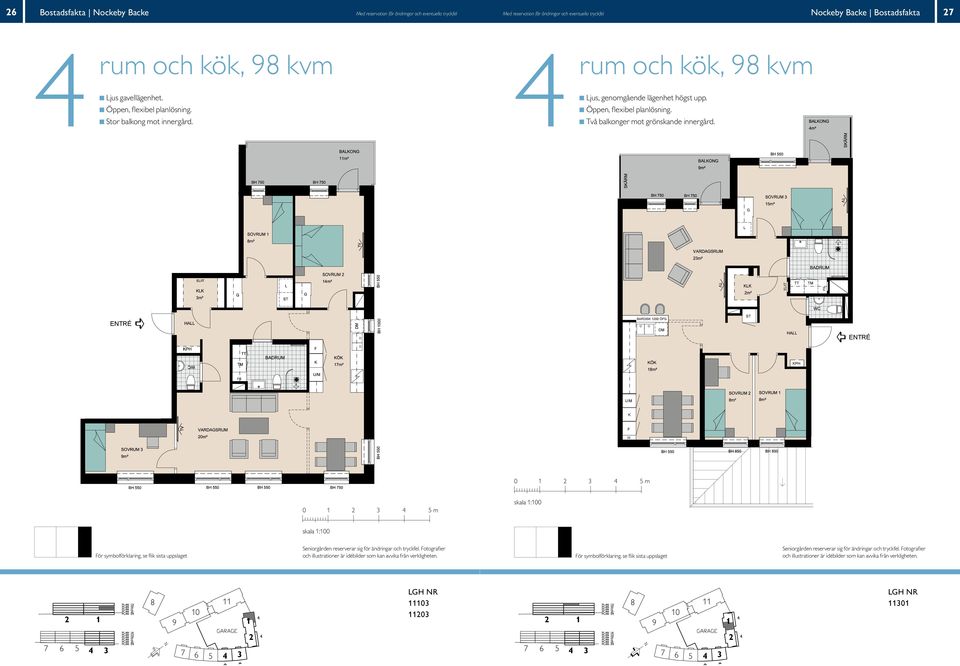 & kök, m² och kök, kvm & kök, m² jus, genomgående lägenhet högst upp. Öppen, flexibel planlösning.