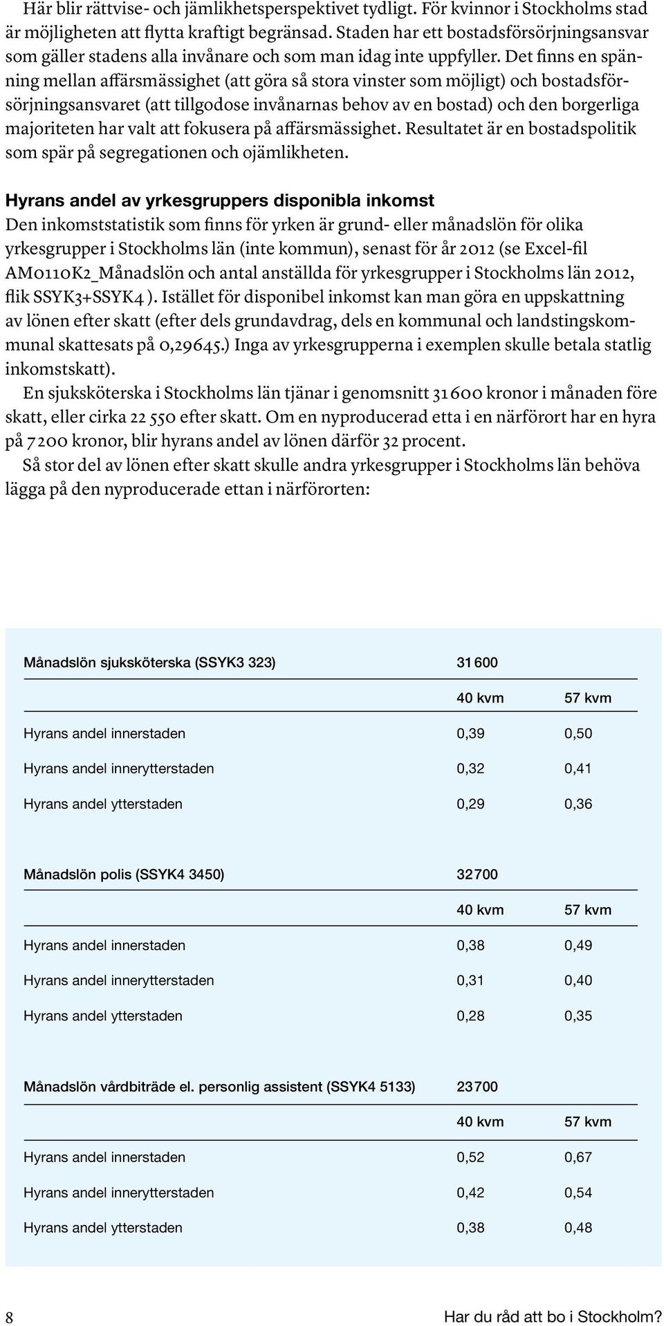 Det finns en spänning mellan affärsmässighet (att göra så stora vinster som möjligt) och bostadsförsörjningsansvaret (att tillgodose invånarnas behov av en bostad) och den borgerliga majoriteten har