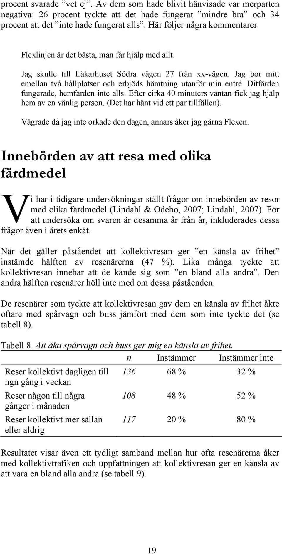 Jag bor mitt emellan två hållplatser och erbjöds hämtning utanför min entré. Ditfärden fungerade, hemfärden inte alls. Efter cirka 40 minuters väntan fick jag hjälp hem av en vänlig person.