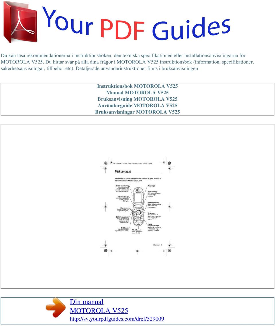 Du hittar svar på alla dina frågor i instruktionsbok (information, specifikationer,