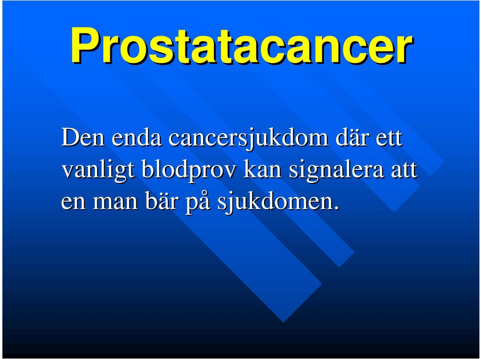 vanligt blodprov kan