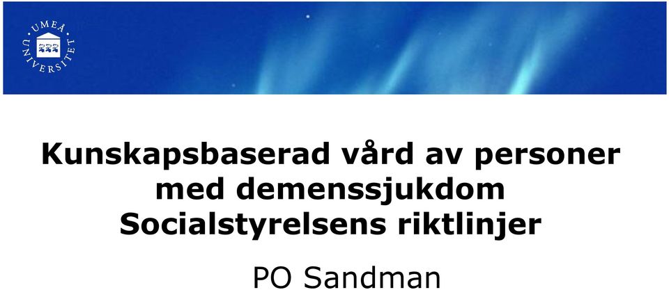demenssjukdom