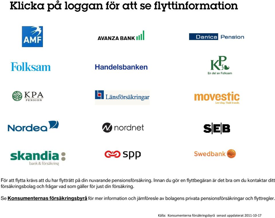 Innan du gör en flyttbegäran är det bra om du kontaktar ditt försäkringsbolag och frågar vad som gäller för