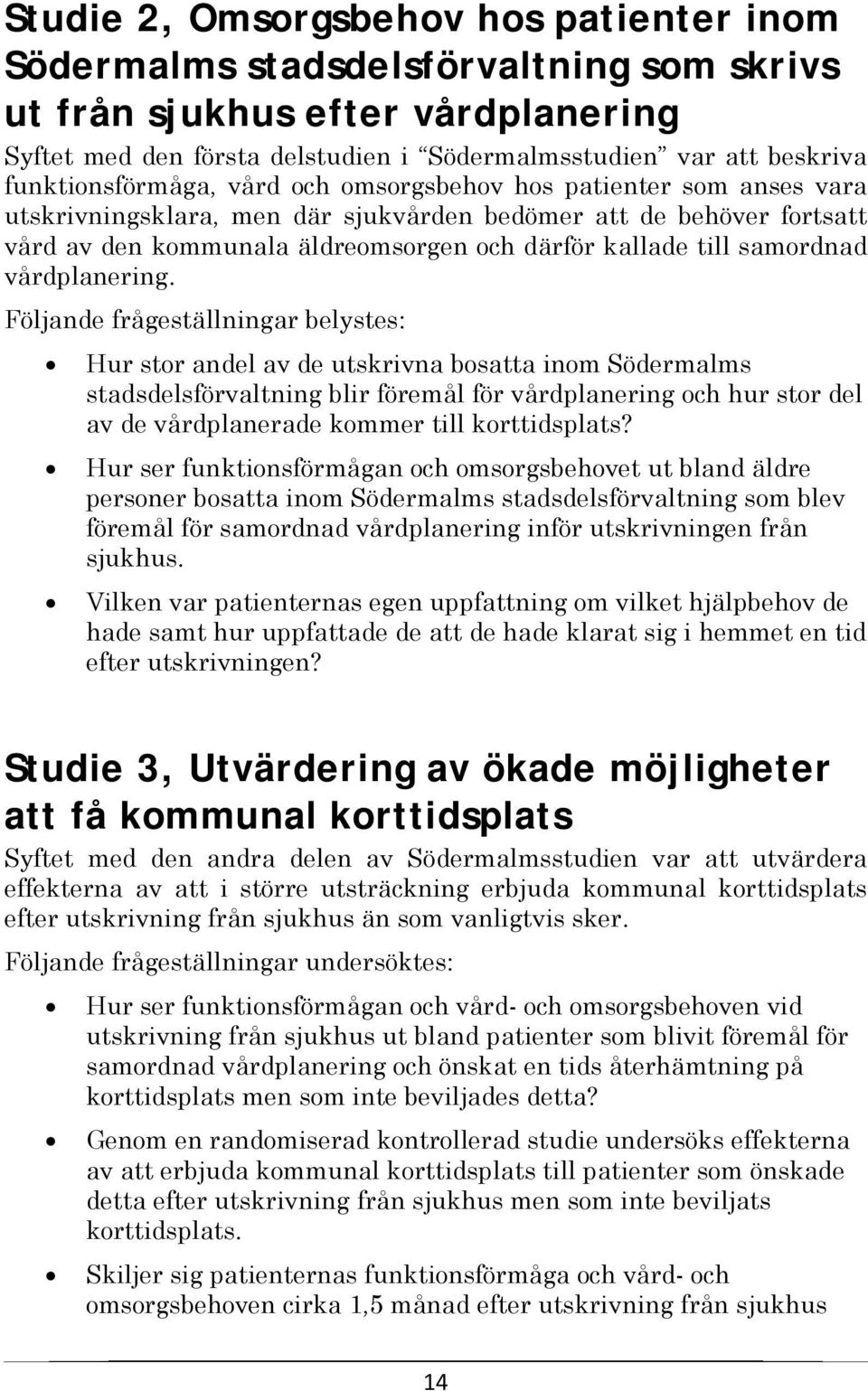 samordnad vårdplanering.