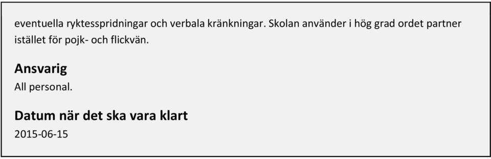 Skolan använder i hög grad ordet partner