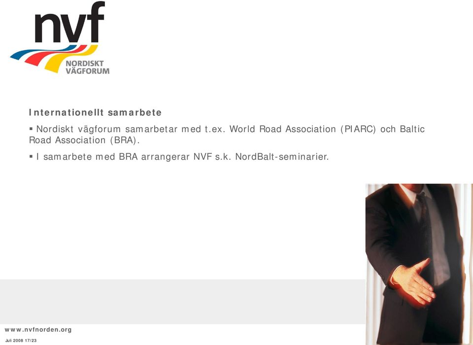 World Road Association (PIARC) och Baltic Road