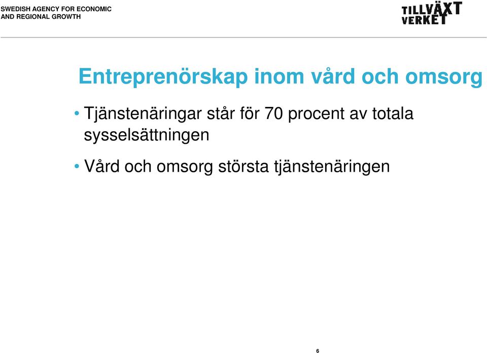 procent av totala sysselsättningen