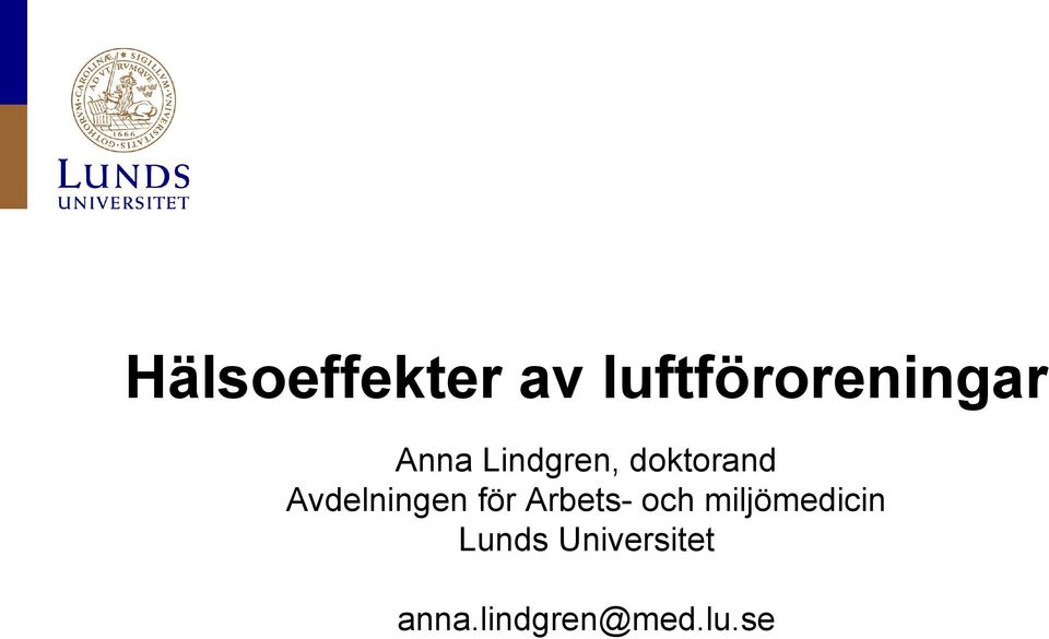 Avdelningen för Arbets- och
