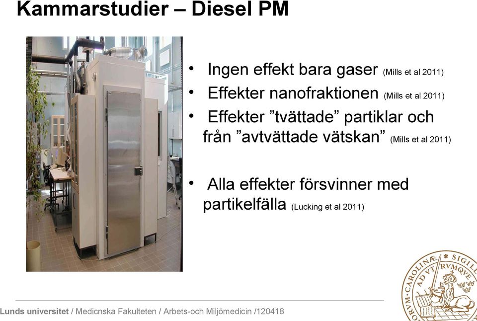 tvättade partiklar och från avtvättade vätskan (Mills et al