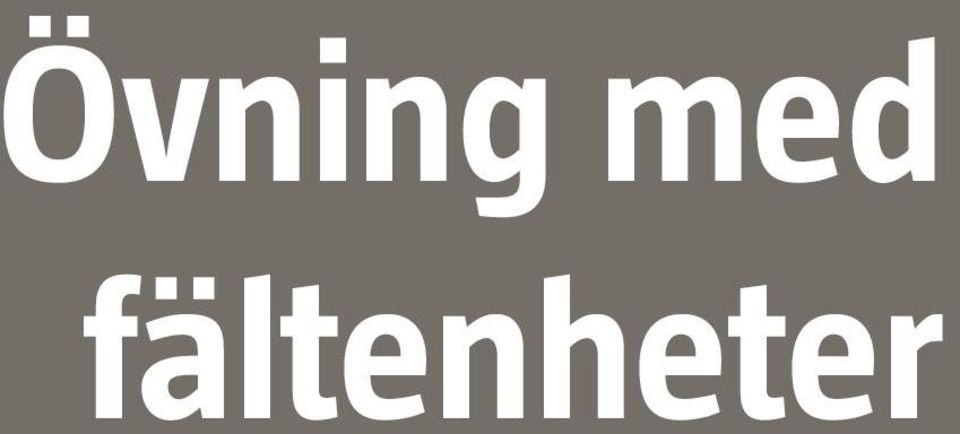 Metodhäfte övning