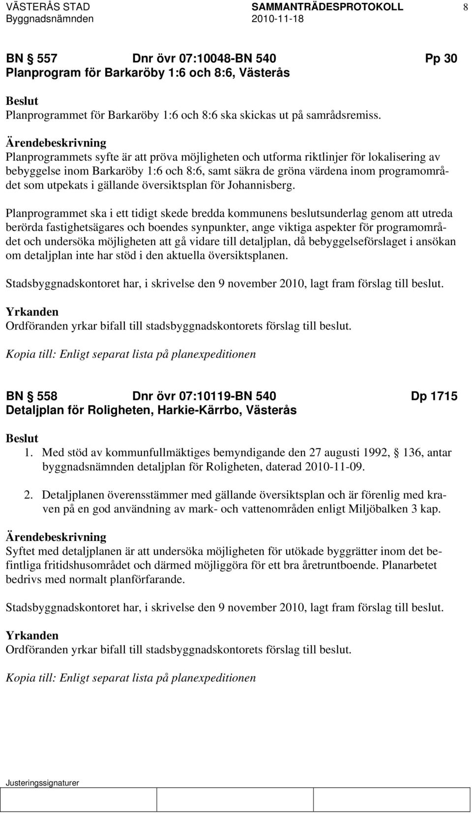 gällande översiktsplan för Johannisberg.