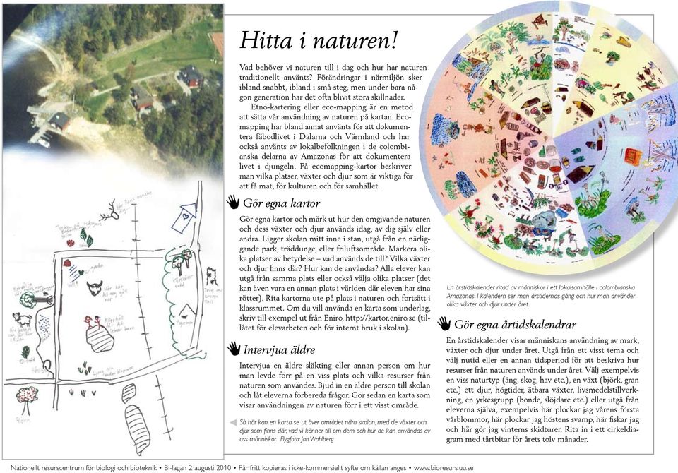 Etno-kartering eller eco-mapping är en metod att sätta vår användning av naturen på kartan.