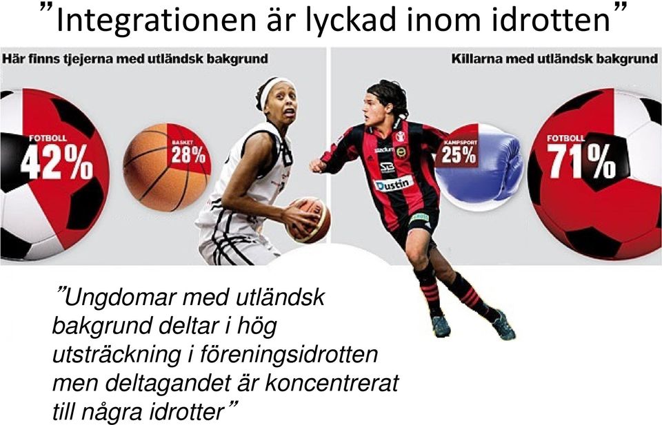 hög utsträckning i föreningsidrotten men