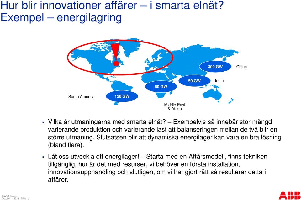 Slutsatsen blir att dynamiska energilager kan vara en bra lösning (bland flera). Låt oss utveckla ett energilager!