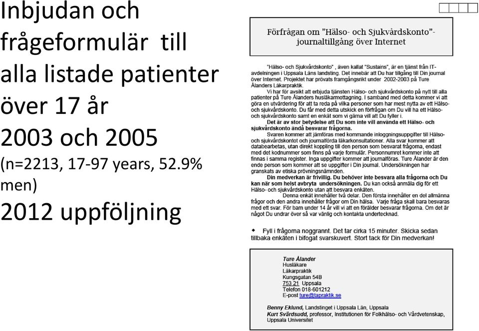 år 2003 och 2005 (n=2213, 17-97