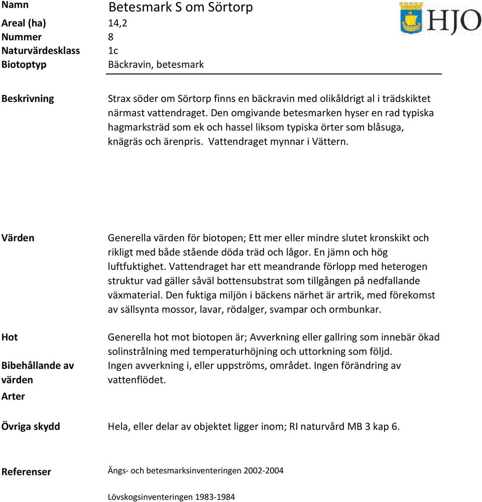 Generella för biotopen; Ett mer eller mindre slutet kronskikt och rikligt med både stående döda träd och lågor. En jämn och hög luftfuktighet.