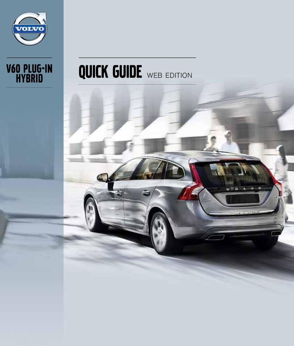 V60 Plug-in hybrid. Quick GUIDE Web Edition - PDF Gratis nedladdning