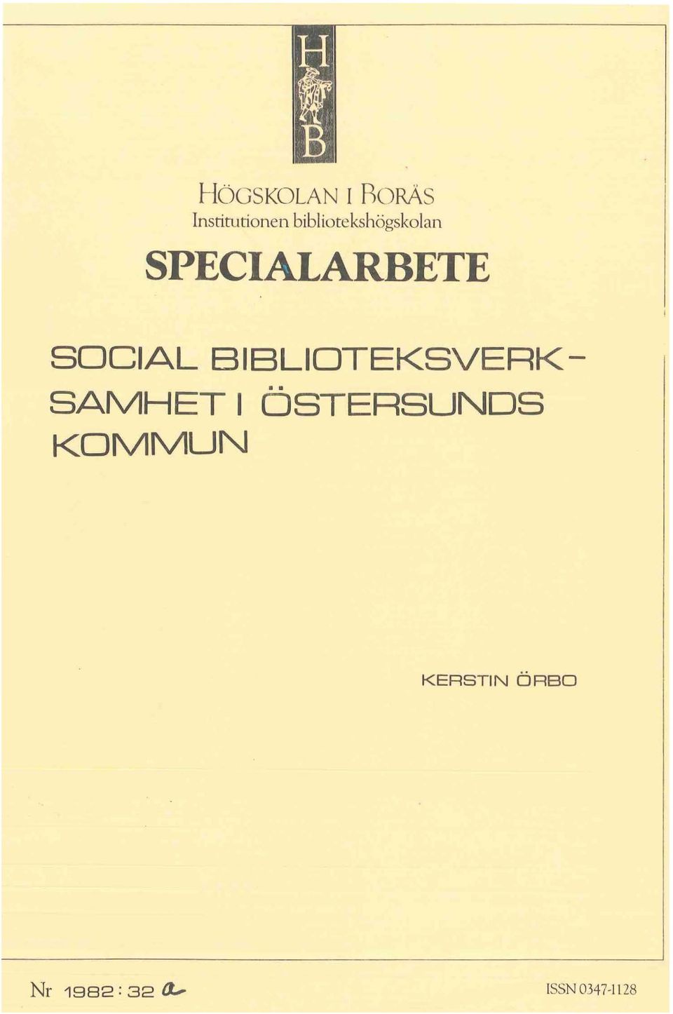 SOCIAL BIBLIOTEKSVERK SAMHETIÖSTERSUNDS