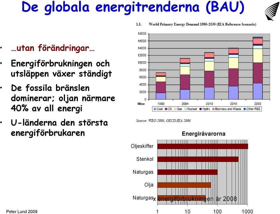 all energi U-länderna den största energiförbrukaren Energiråvarorna
