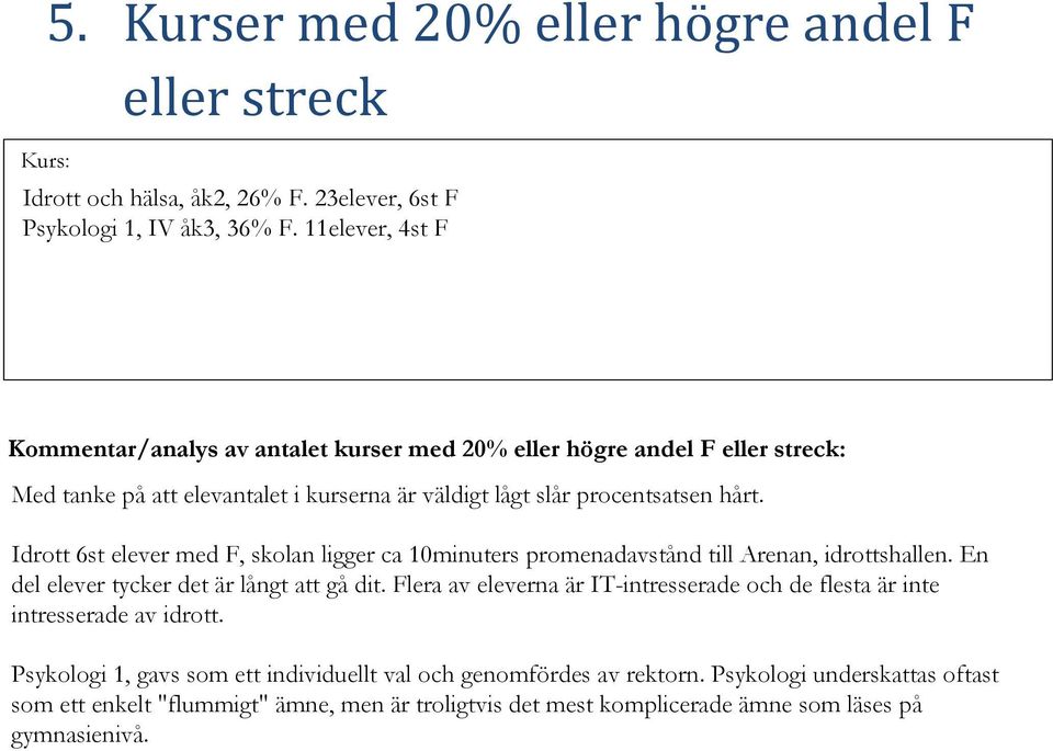 eller streck Kommentar/analys av