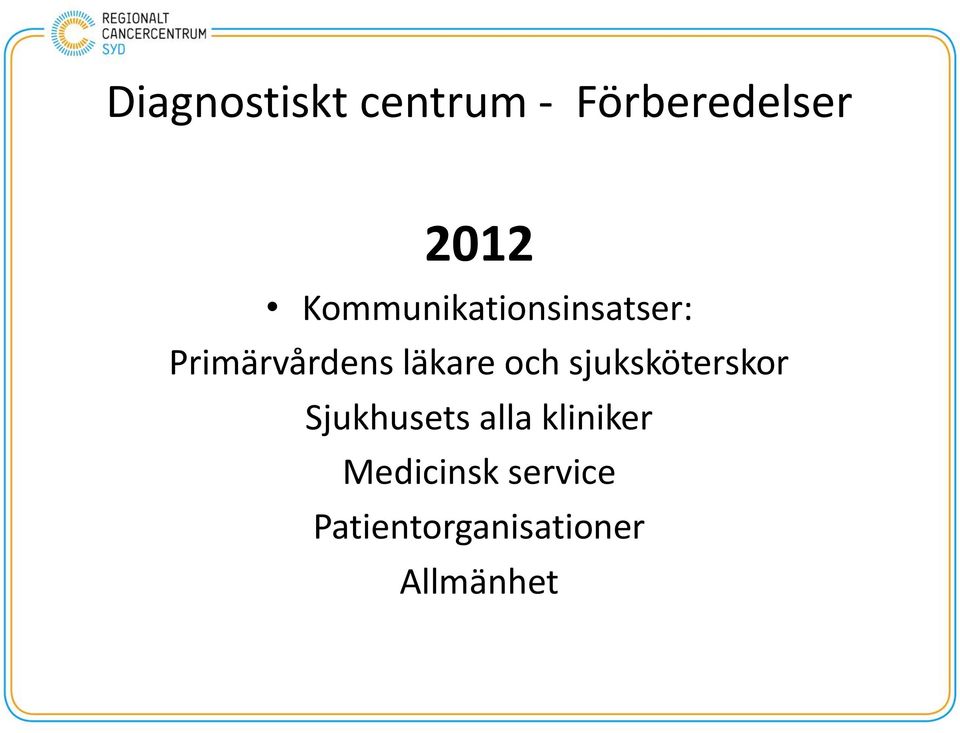 och sjuksköterskor Sjukhusets alla kliniker