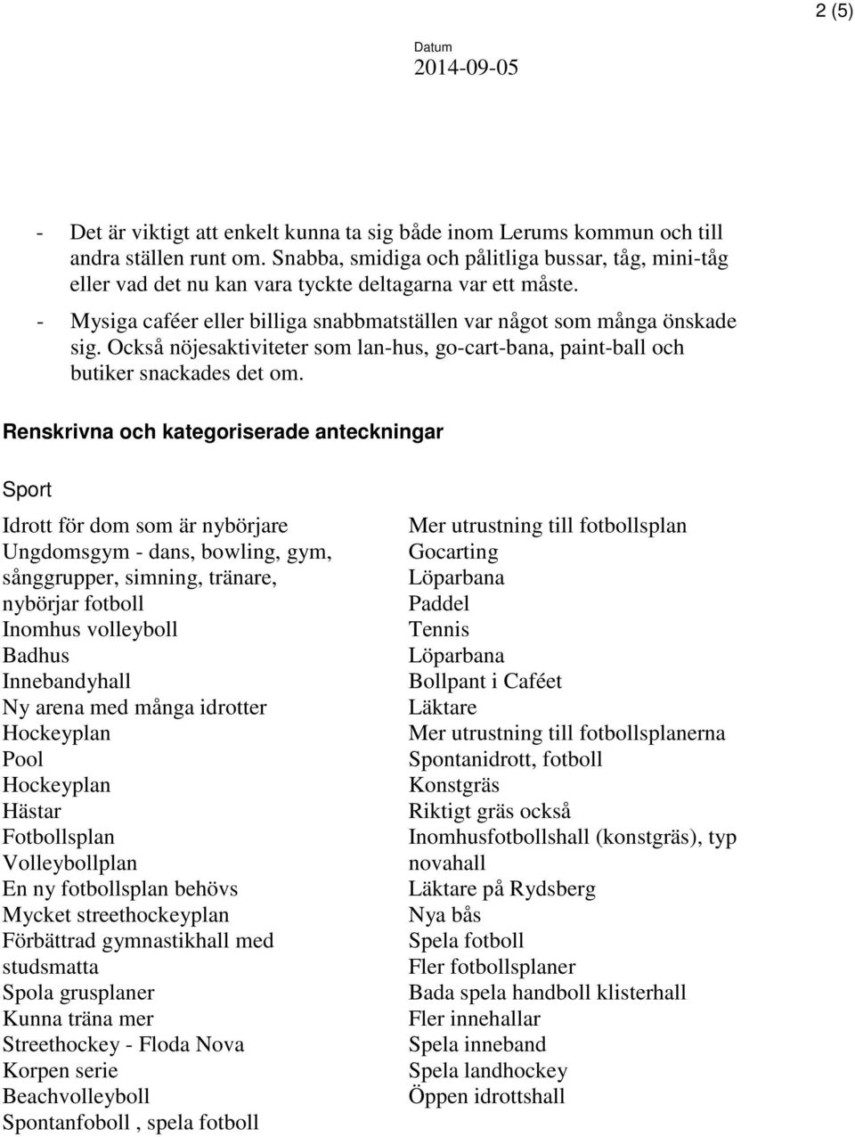 Också nöjesaktiviteter som lan-hus, go-cart-bana, paint-ball och butiker snackades det om.