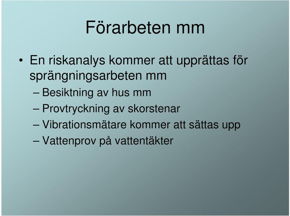 av hus mm Provtryckning av skorstenar
