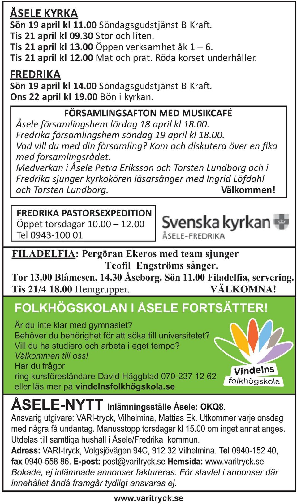 00. Vad vill du med din församling? Kom och diskutera över en fika med församlingsrådet.