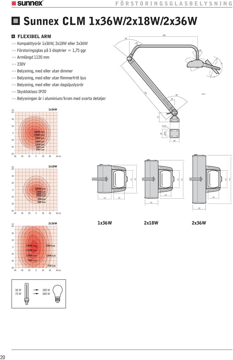 aluminium/krom med svarta detaljer 10 570 5 cm 1x36W 172 275 5 73 10.