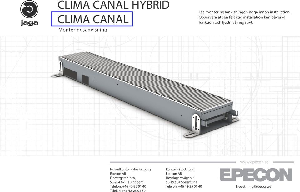 Monteringsanvisning www.epecon.