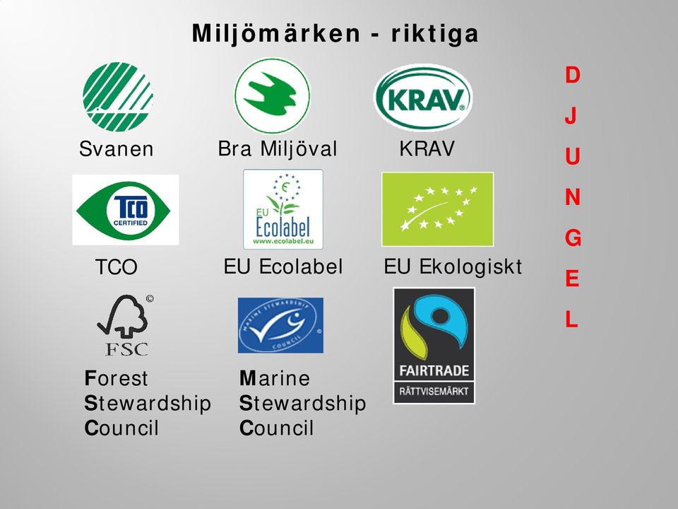 Ecolabel EU Ekologiskt G E L Forest