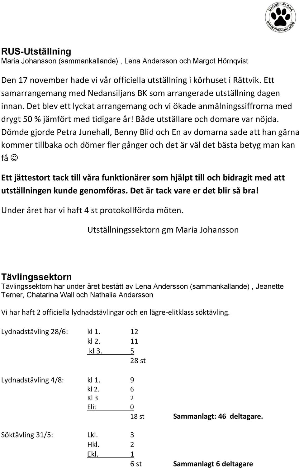 Både utställare och domare var nöjda.