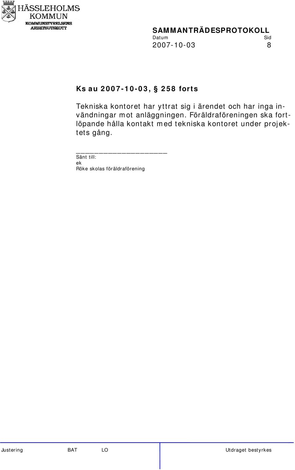 anläggningen.