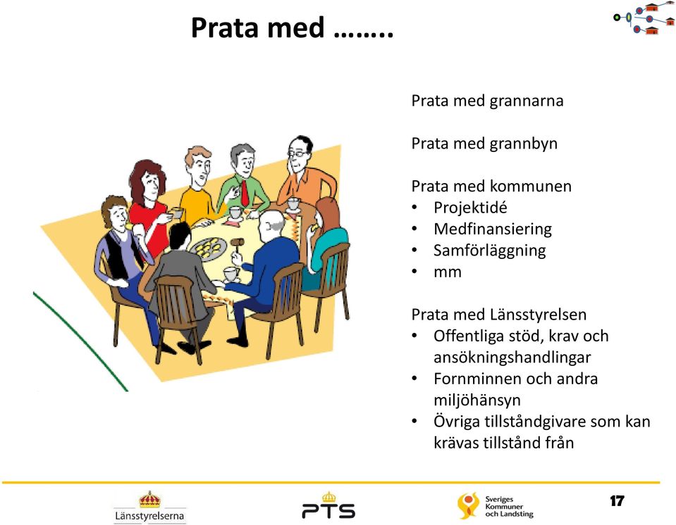 Projektidé Medfinansiering Samförläggning mm Prata med Länsstyrelsen