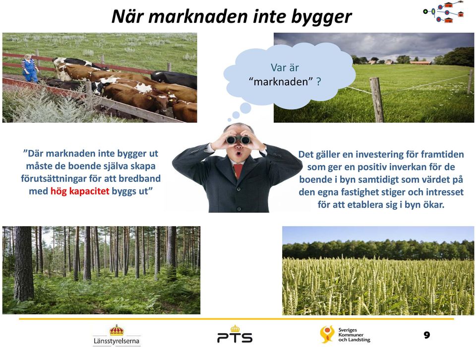bredband med hög kapacitet byggs ut Det gäller en investering för framtiden som ger en