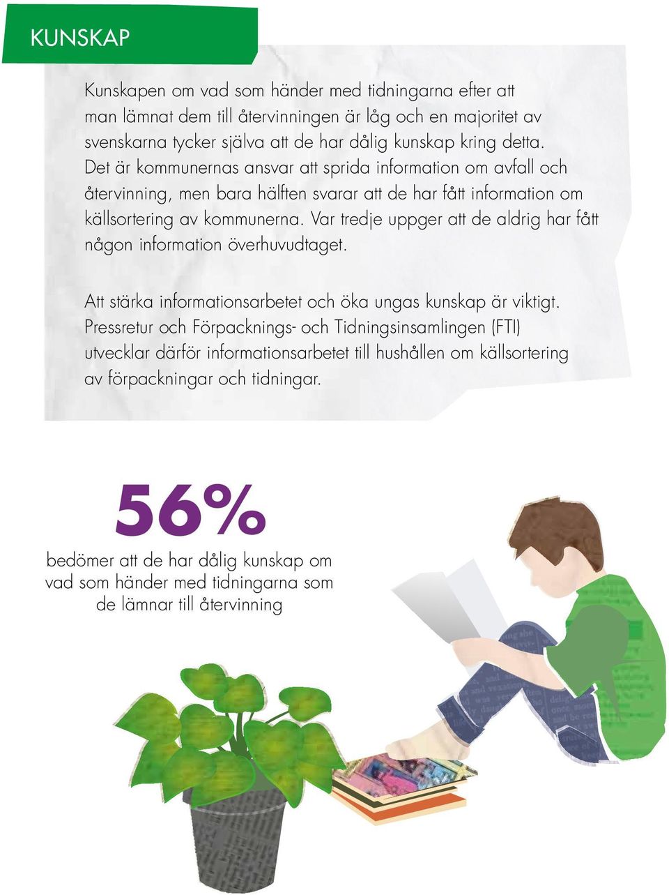 Var tredje uppger att de aldrig har fått någon information överhuvudtaget. Att stärka informationsarbetet och öka ungas kunskap är viktigt.