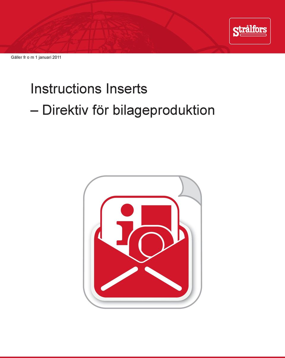 Instructions Inserts