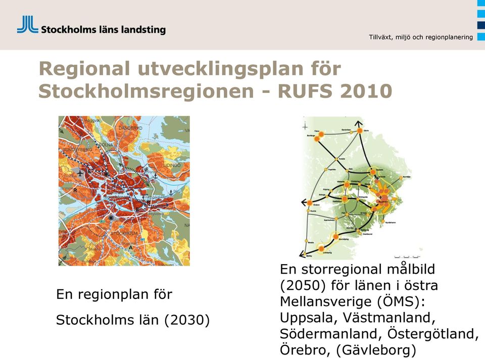 målbild (2050) för länen i östra Mellansverige (ÖMS):