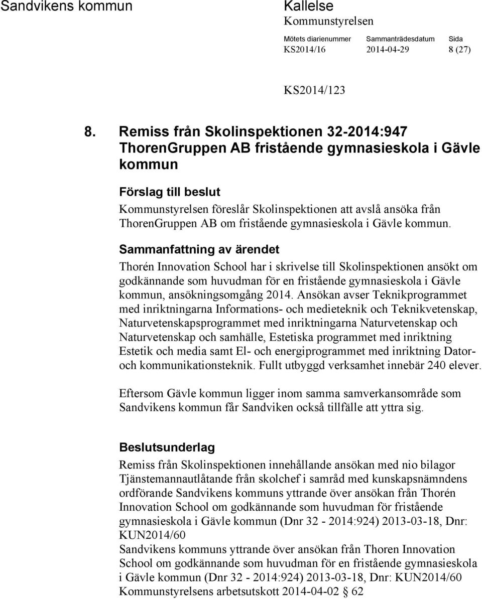 gymnasieskola i Gävle kommun.