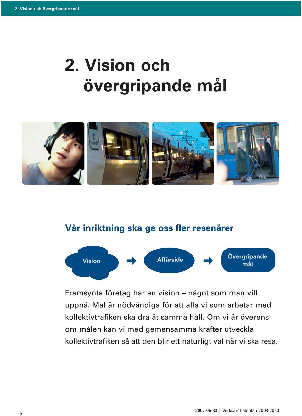 Framsynta företag har en vision något som man vill uppnå.
