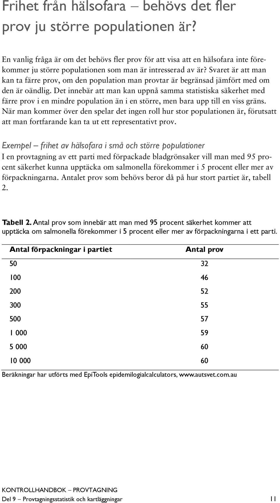 Svaret är att man kan ta färre prov, om den population man provtar är begränsad jämfört med om den är oändlig.