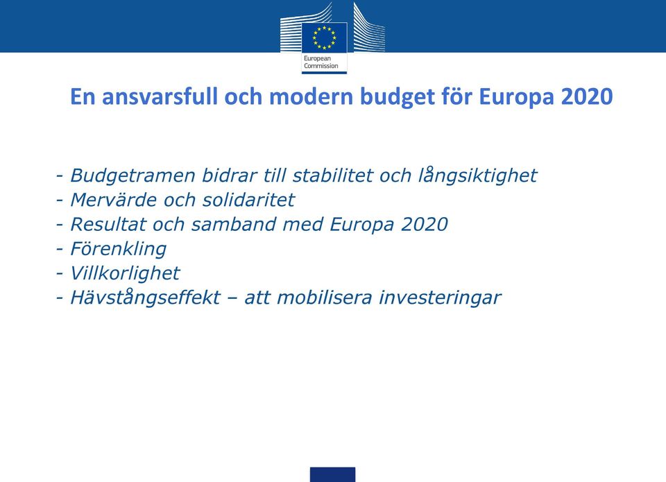 Mervärde och solidaritet - Resultat och samband med Europa